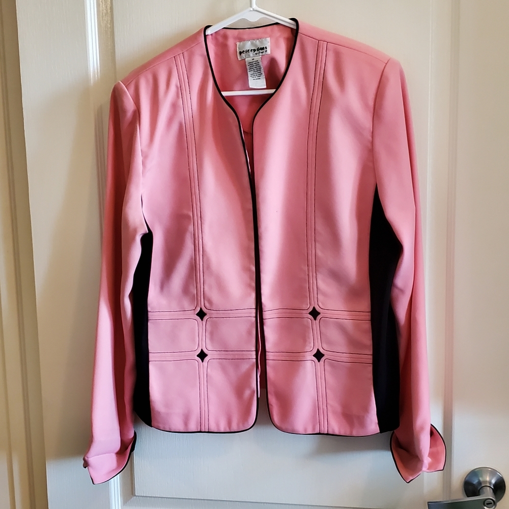 Perception Womens Pink Blazer